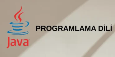 java PROGRAMLAMA DİLİ